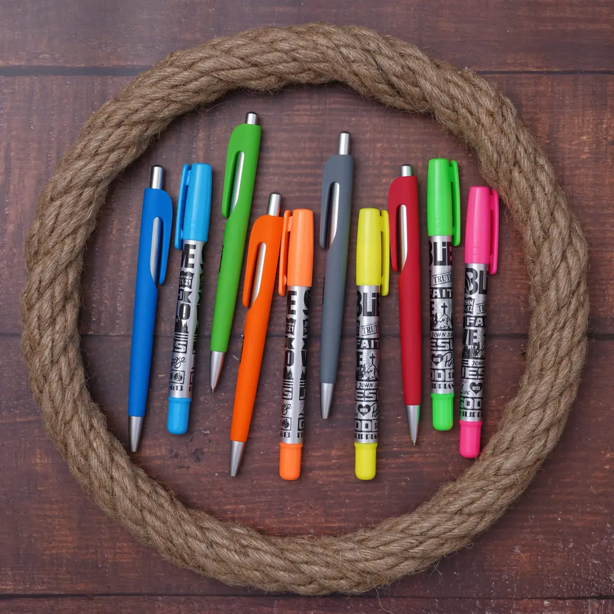 BLIEVE Aesthetic Gel Pens and Highlighters Set 10-Piece | Smooth Ink, No Bleed, Bible Journaling - view 8