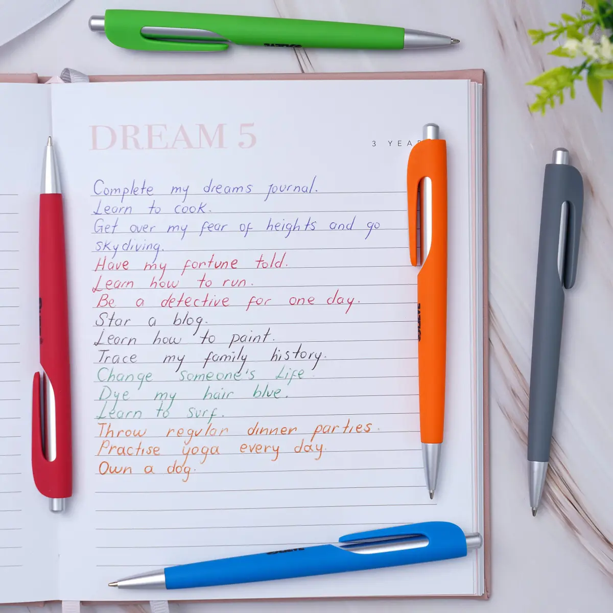 BLIEVE Aesthetic Gel Pens and Highlighters Set 10-Piece | Smooth Ink, No Bleed, Bible Journaling - view 4