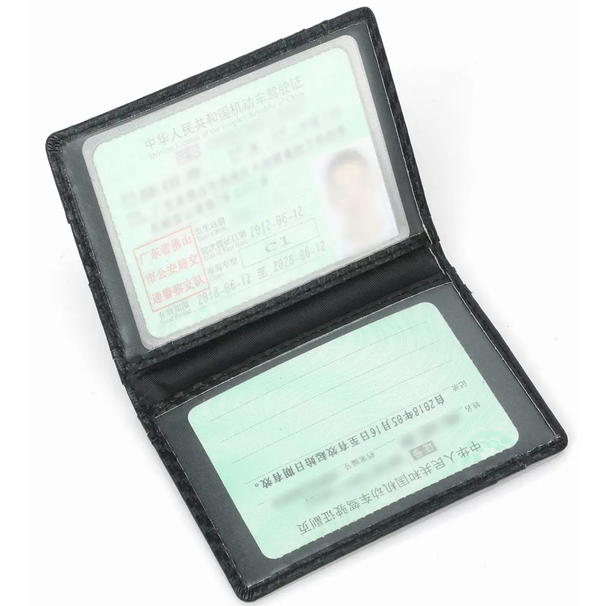 Dorras Slim Wallet Minimalist Front Pocket RFID Blocking Bifold Wallet with ID Window - Black | Genuine Leather - view 4