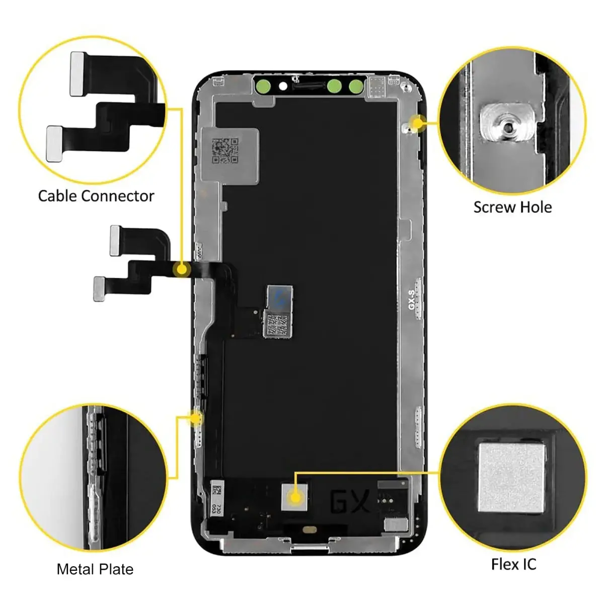 LL TRADER iPhone XS LCD Screen Replacement 5.8'' (14.7 cm) with Repair Kit | FHD Retina Display - view 5