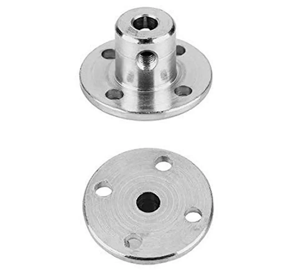 daier 4Pcs 3.17mm Flange Coupling Connector Set with M3 Hex Wrench | Rigid Shaft Coupler for RC Motors - view 2