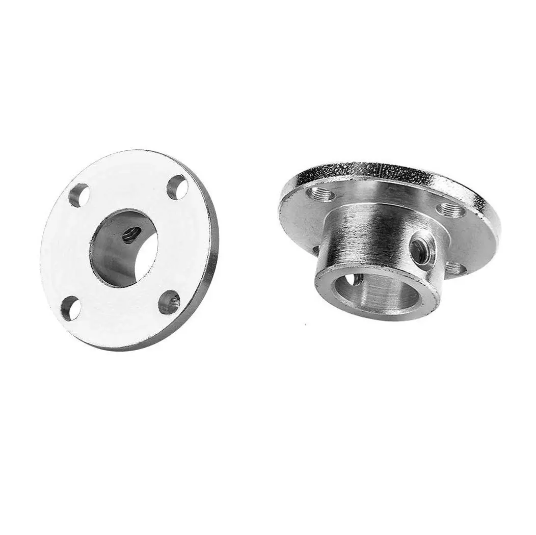 daier 12mm Flange Coupling Connector Set with Hex Wrench | 4-Piece Alloy Steel Rigid Shaft Coupler - view 3