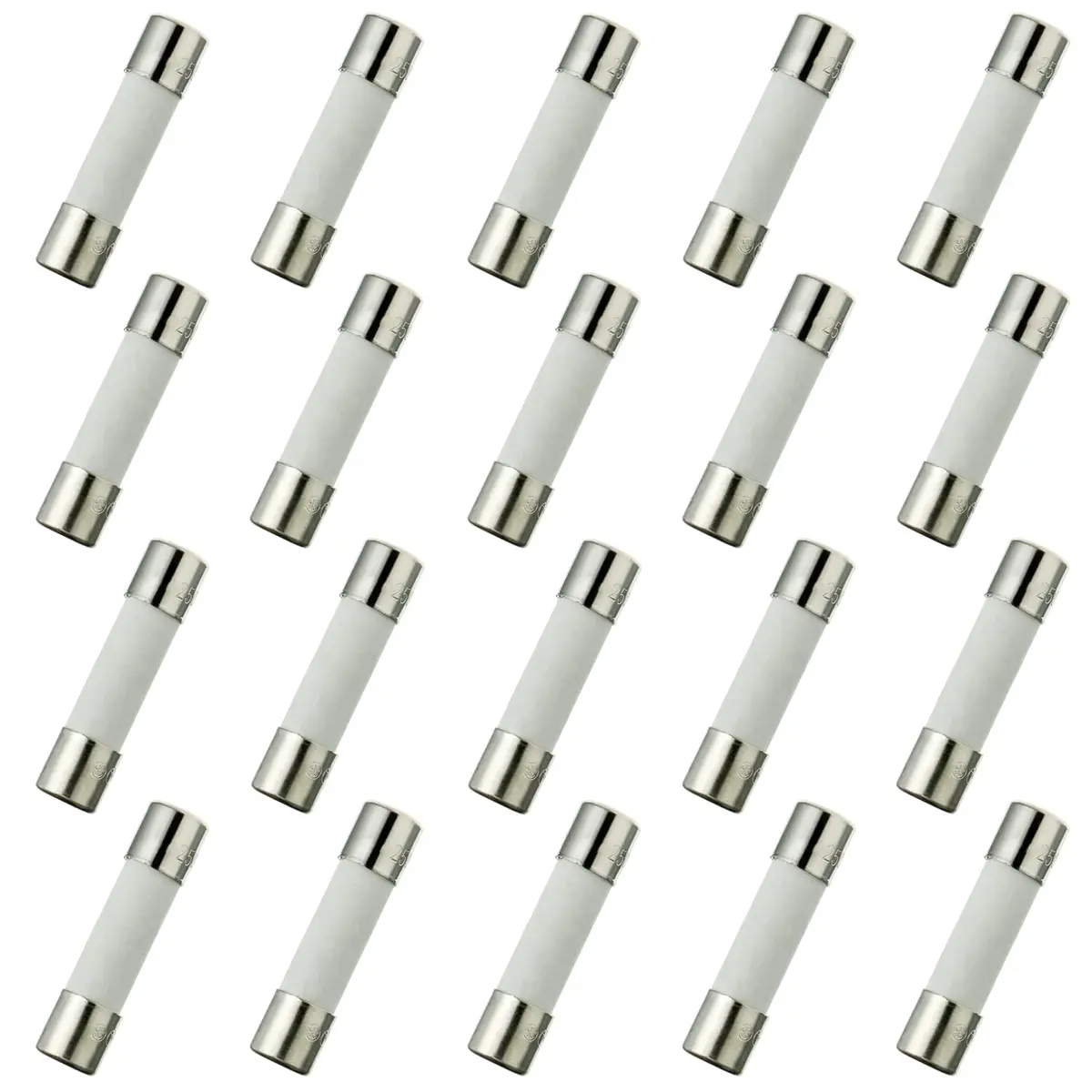 BOJACK T6.3AH250V 5x20mm 6.3A 250V Slow-Blow Ceramic Fuses | High-Quality Time-Delay Circuit Protection - main product image