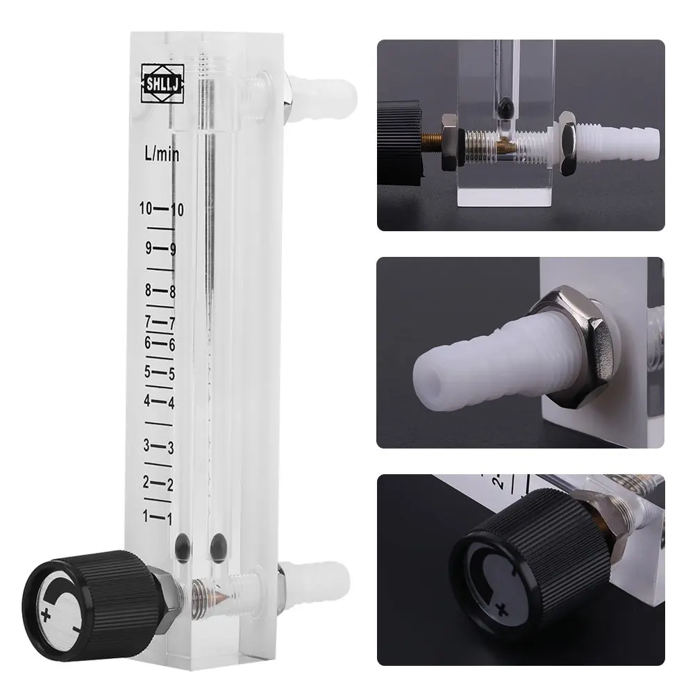 Yanmis Gas Flowmeter 1-10 LPM Acrylic Industry-Grade Gas Measurement Tool - view 6