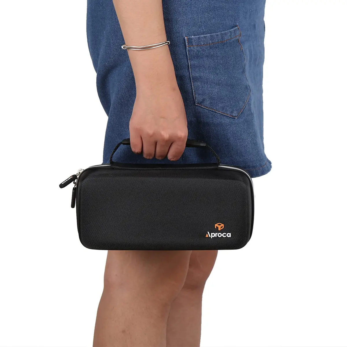 Aproca Case for HULKMAN Alpha85 / Alpha85S / Alpha Pro Jump Starter | Durable EVA Hard Case with Mesh Pocket, Black (7.5 x 4.5 x 2.5 inches) - view 6