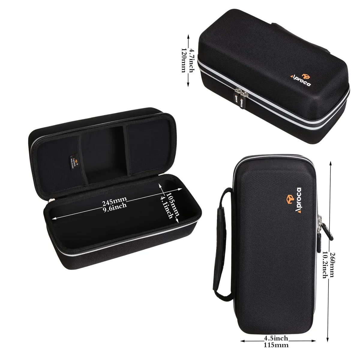 Aproca Case for HULKMAN Alpha85 / Alpha85S / Alpha Pro Jump Starter | Durable EVA Hard Case with Mesh Pocket, Black (7.5 x 4.5 x 2.5 inches) - view 7
