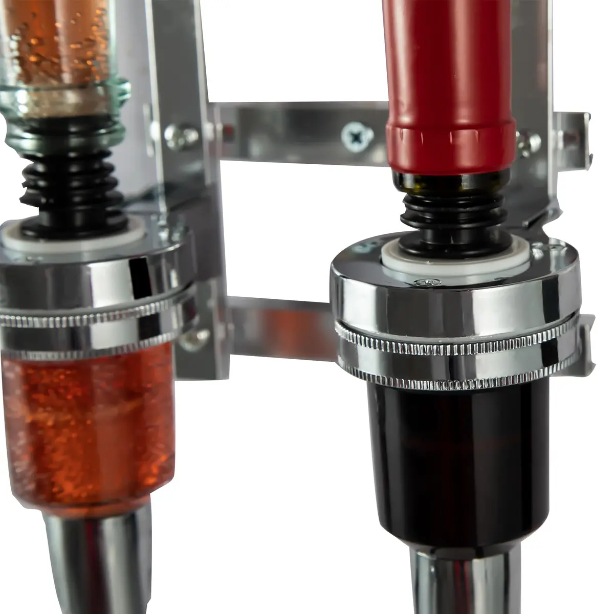 MUGLIO 2 Bottle Wall Mounted Liquor Dispenser Stand | Modern Aluminum Alloy Bar Butler Bracket - view 6