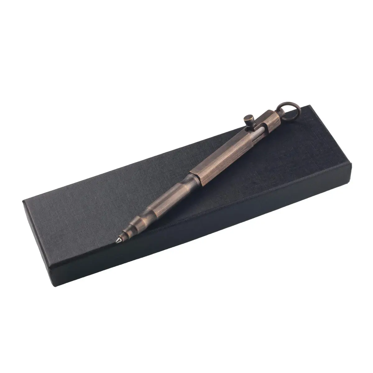 SMOOTHERPRO Solid Brass Bolt Action Pen, Refillable, Bronze | Smooth Ink Flow, Acid-Free Paper, Fade-Resistant - view 5