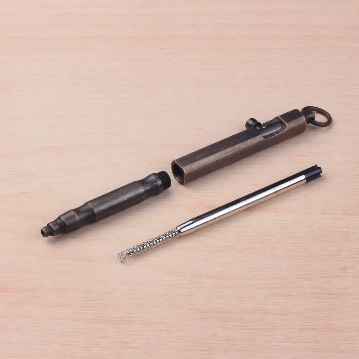 SMOOTHERPRO Solid Brass Bolt Action Pen, Refillable, Bronze | Smooth Ink Flow, Acid-Free Paper, Fade-Resistant - view 2