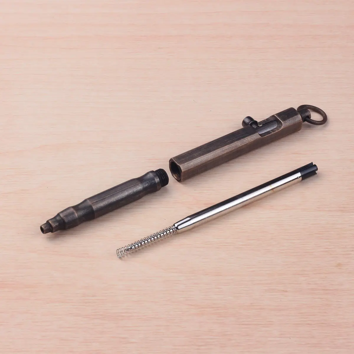 SMOOTHERPRO Solid Brass Bolt Action Pen, Refillable, Bronze - view 2