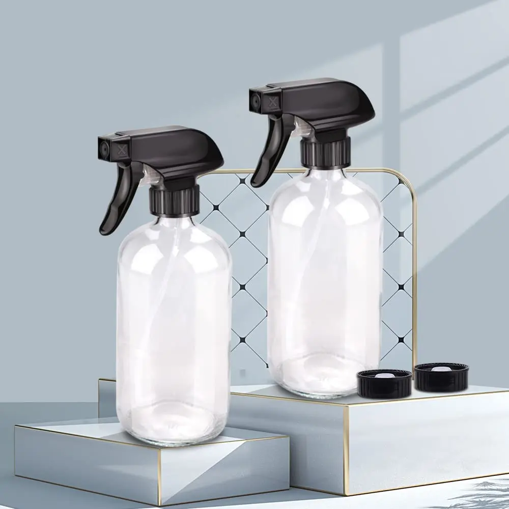 Bontip Glass Spray Bottle 473ml (16 oz) for Cleaning & Plants | UV Protection, BPA-Free, 2-Pack - view 4