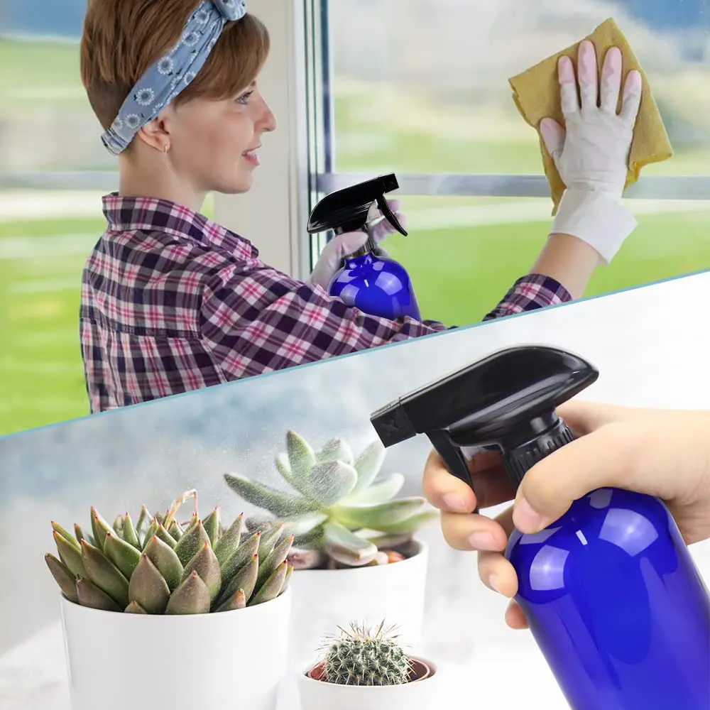 Bontip Blue Glass Spray Bottle 473ml (16 oz) 2-Pack | UV Protection for Contents - view 5