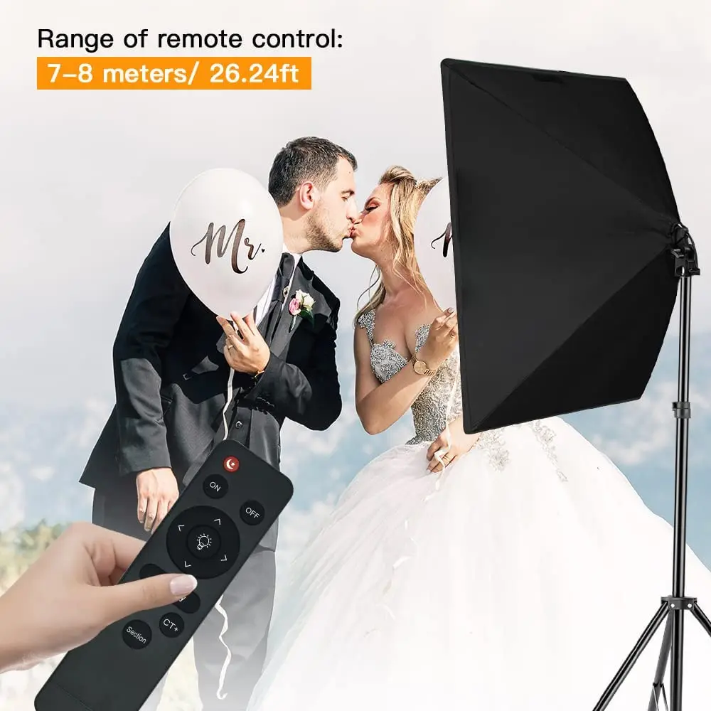 MOUNTDOG Softbox Lighting Kit 19.7"x27.5" | Studio Light with Remote & 3 Color Temp - view 6