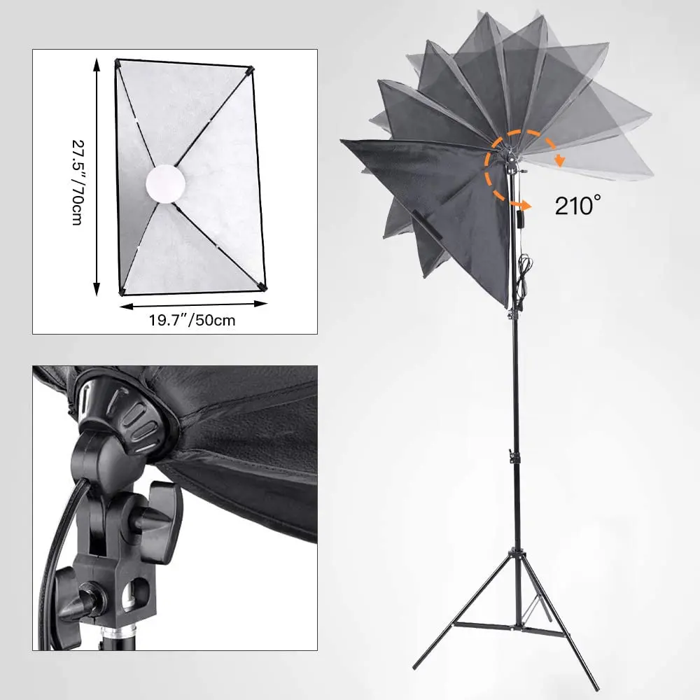 MOUNTDOG Softbox Lighting Kit 19.7"x27.5" | Studio Light with Remote & 3 Color Temp - view 4
