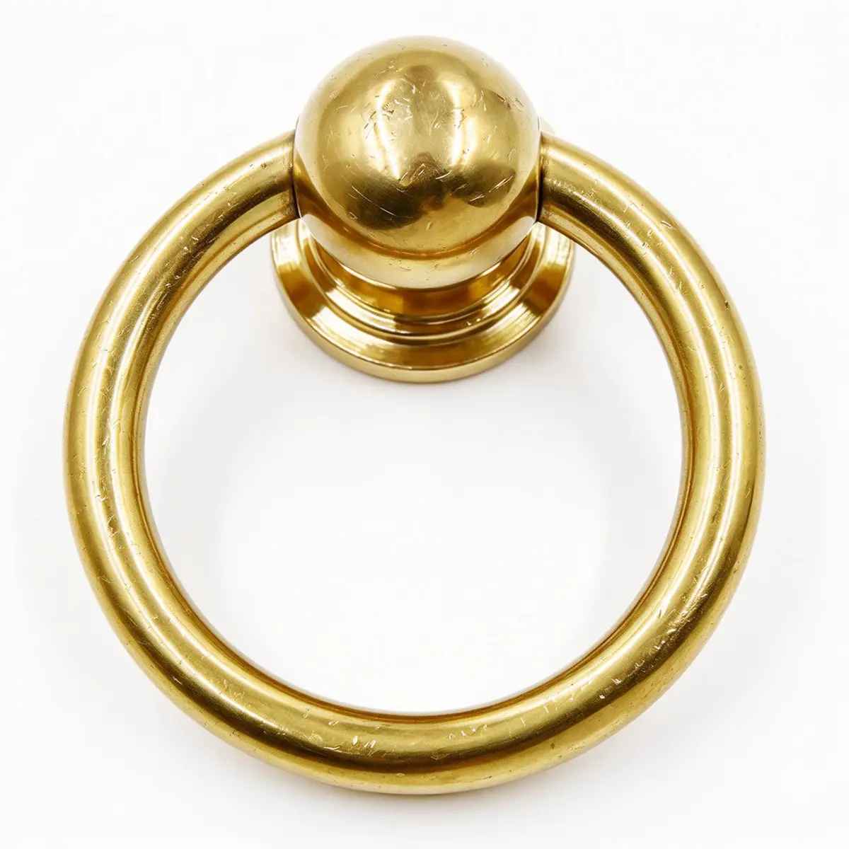 LC LICTOP Brass Drop Ring Pulls, 1.6 Inch Antique, 2Pcs | Vintage Brass Cabinet Handles with Ergonomic Ring - view 8