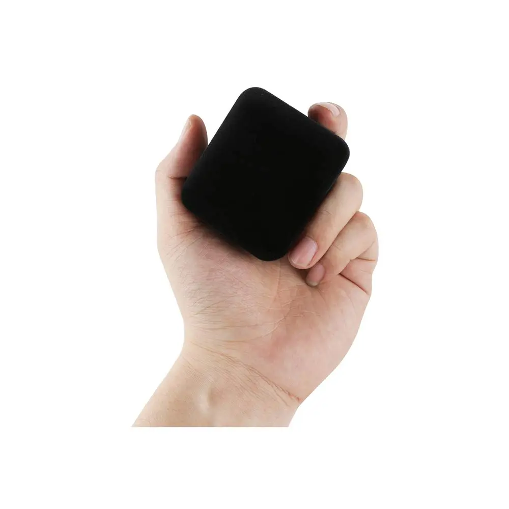 Omeet LED Velvet Ring Box for Proposal, Engagement, Wedding, Slim - Black | Compact Jewelry Storage Case with Built-in Light - view 4
