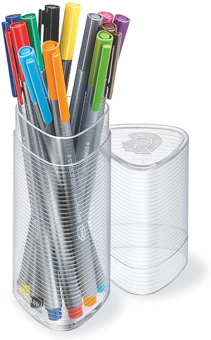 STAEDTLER Triplus Fineliner 0.3mm Pens 12 Color Set | Ergonomic Triangular Design for Precise Writing - view 2