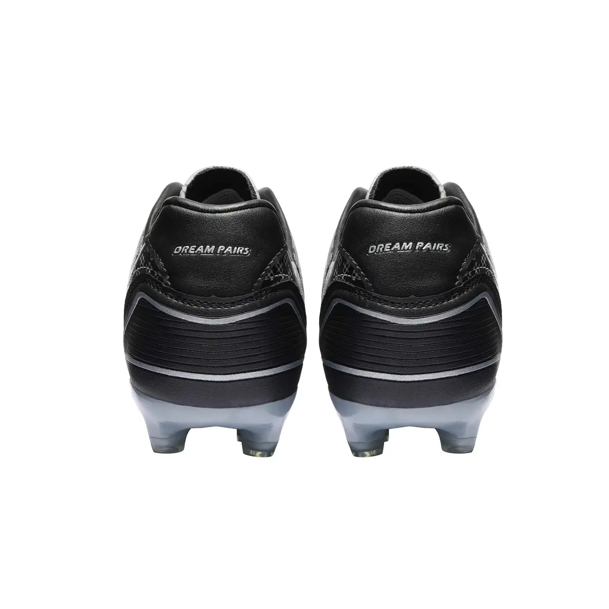 DREAM PAIRS Men's Firm Ground Soccer Shoes, Silver/Black, Size 8 | Lightweight, Traction & Comfort for Grass Play - view 6