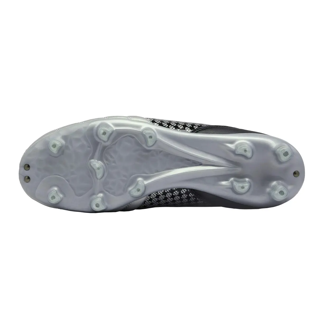 DREAM PAIRS Men's Firm Ground Soccer Shoes, Silver/Black, Size 8 | Lightweight, Traction & Comfort for Grass Play - view 4