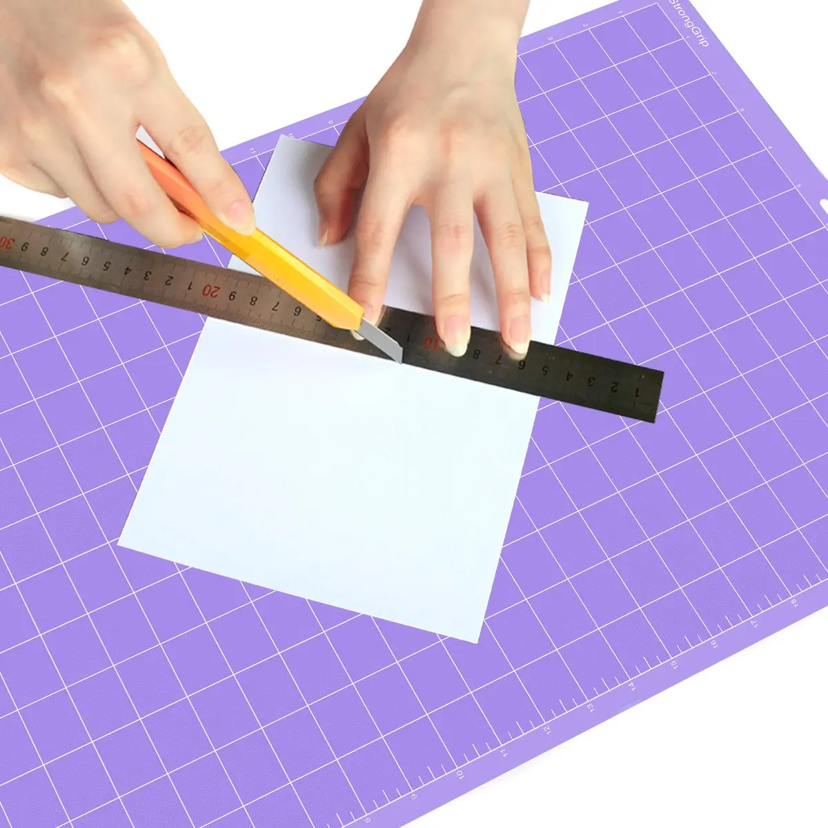 REALIKE 12x24 Cutting Mat Compatible with Cricut Maker 3/Maker 4/Explore 3/4/Air 2/Air/One, 3 Mats, PVC, Blue/Transparent/Purple | Non-Slip Craft Mat - view 6