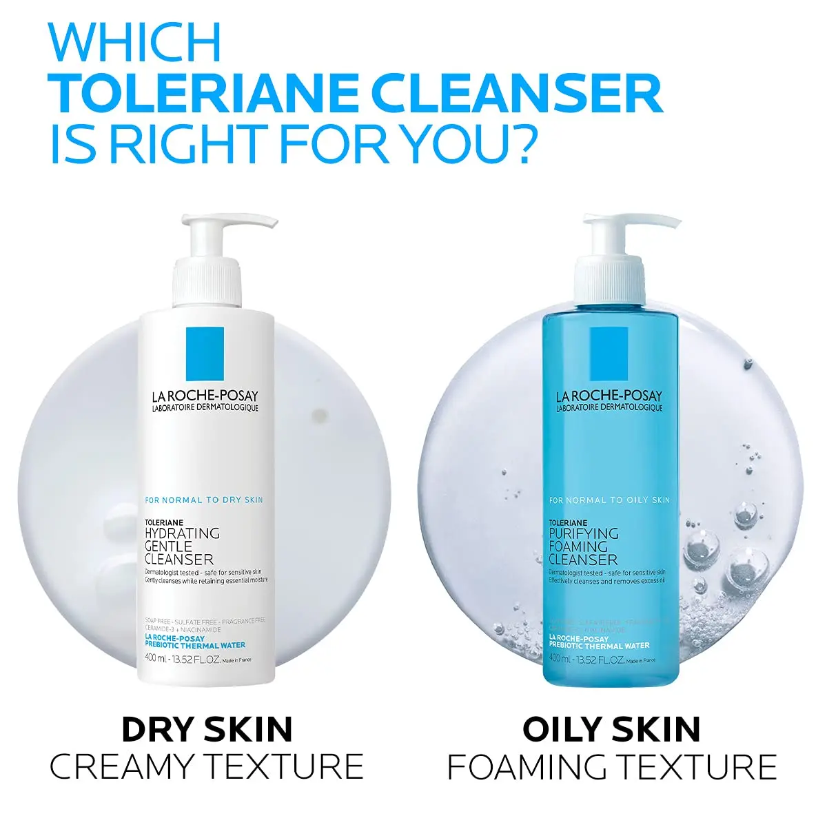 La Roche-Posay Toleriane Purifying Foaming Facial Cleanser 200ml (6.76 Fl Oz) | Dermatologist Tested for Sensitive Skin - view 7
