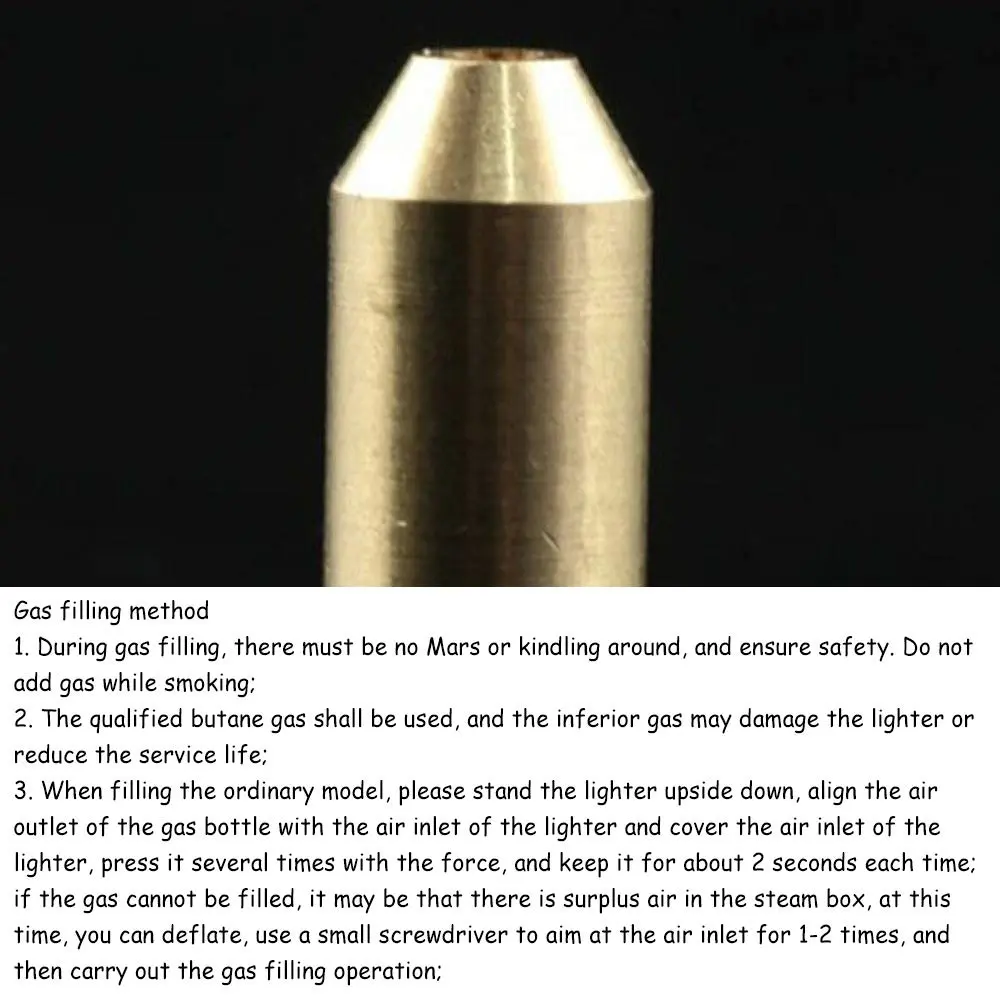 Acxico Brass Gas Refill Adapter for S.T Dupont Lighter | Leak-proof, Durable, Brass, 3 Pack - view 6