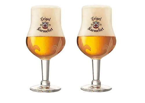Tripel Karmeliet Tulip Belgian Beer Glass Set of 2 | 330ml (11.2 Oz) Chalices - view 2
