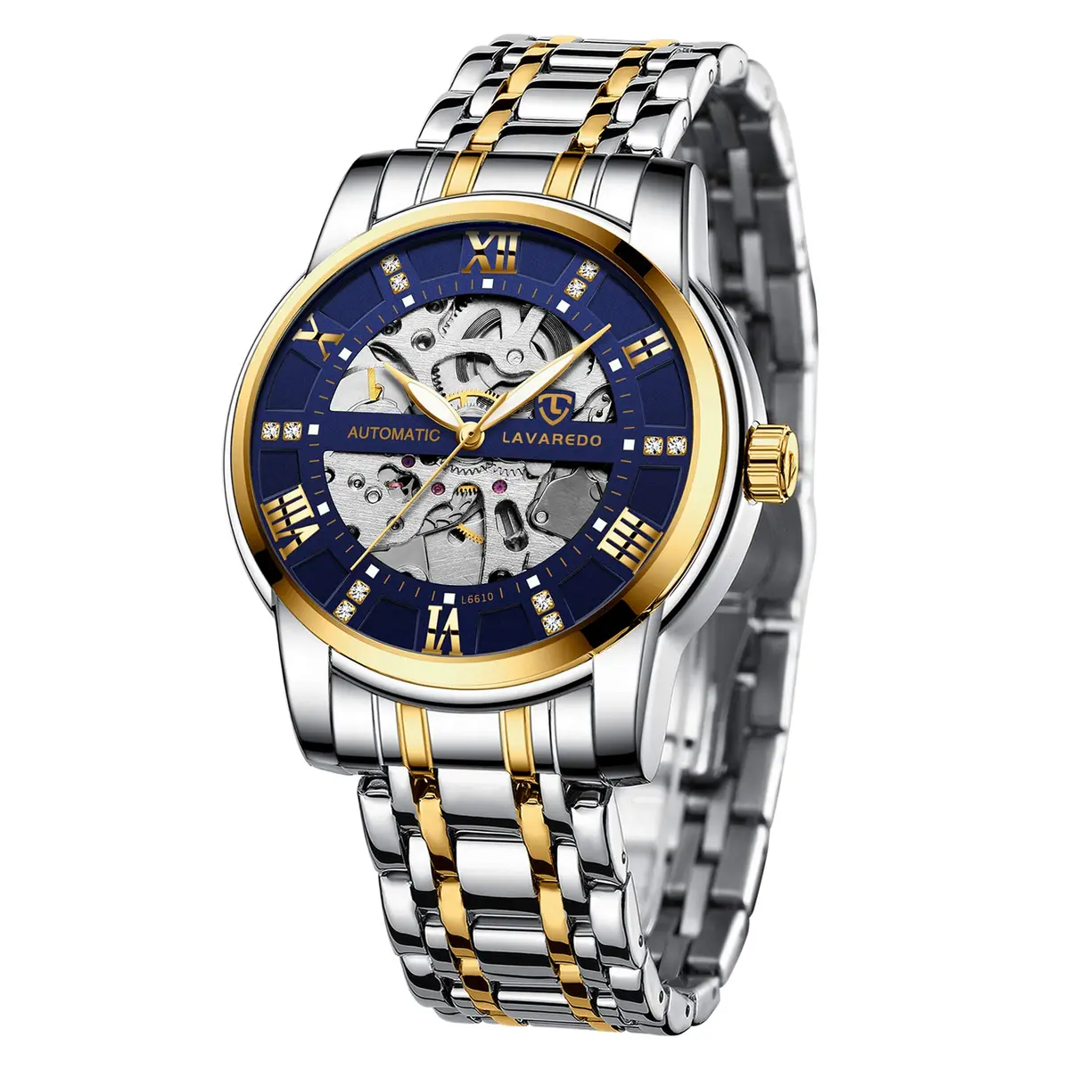 A ALPS Mens Watch, Automatic Self-Winding Mechanical Waterproof Watch with Roman Numerals - main product image