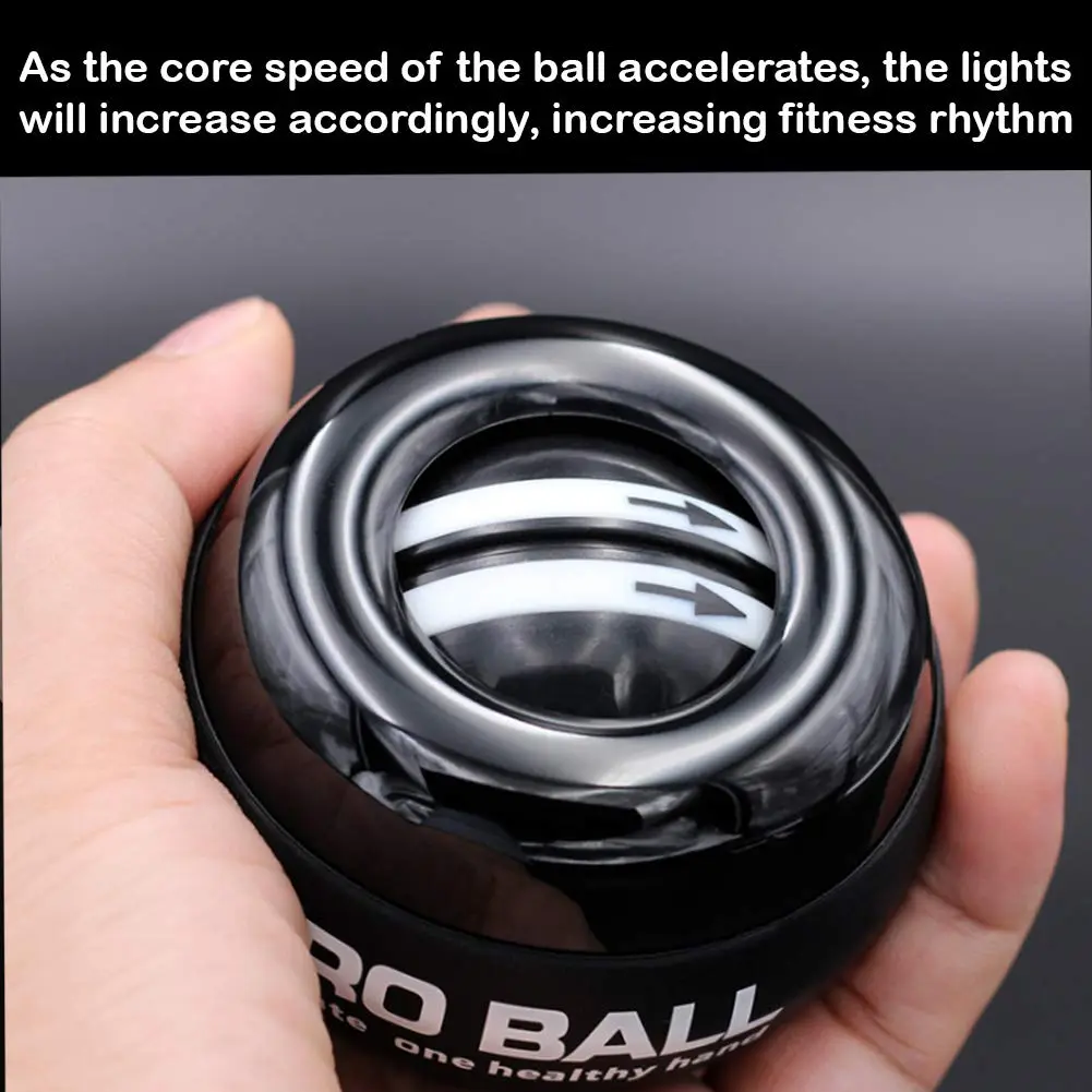 GOZATO Auto-Start Gyroscopic Wrist Trainer Ball 255g (9 oz) | Strengthens Wrists, Forearms & Grip - view 5