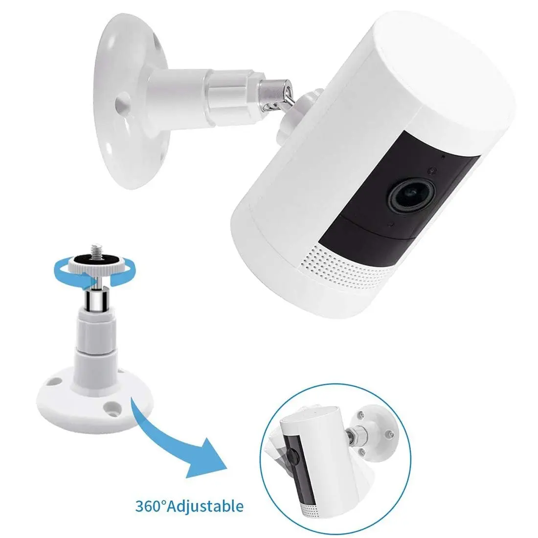 Gresur White 2 Pack Mount Bracket | 360° Adjustable Security Camera Holder for Indoor & Outdoor Use - view 5