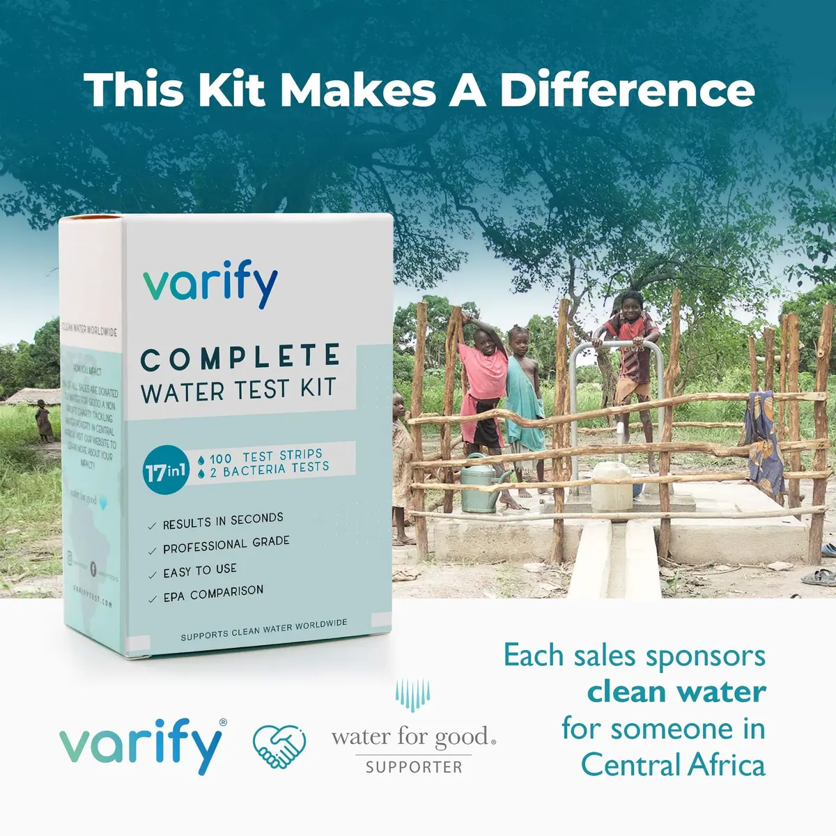VARIFY 17-in-1 Complete Drinking Water Test Kit with 100 Strips & 2 Bacteria Tests | Professional Grade Analysis for Lead, Chlorine, pH, Hardness & More - view 7