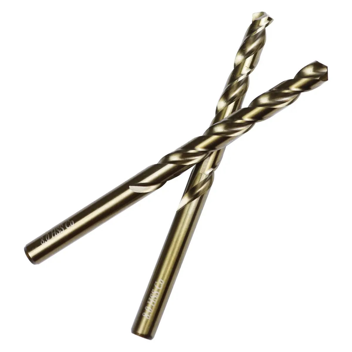 Sipery M35 Cobalt Drill Bit Set 8mm | High Speed Steel Jobber Length, 5 Pack, for Steel & Hard Metals - view 6