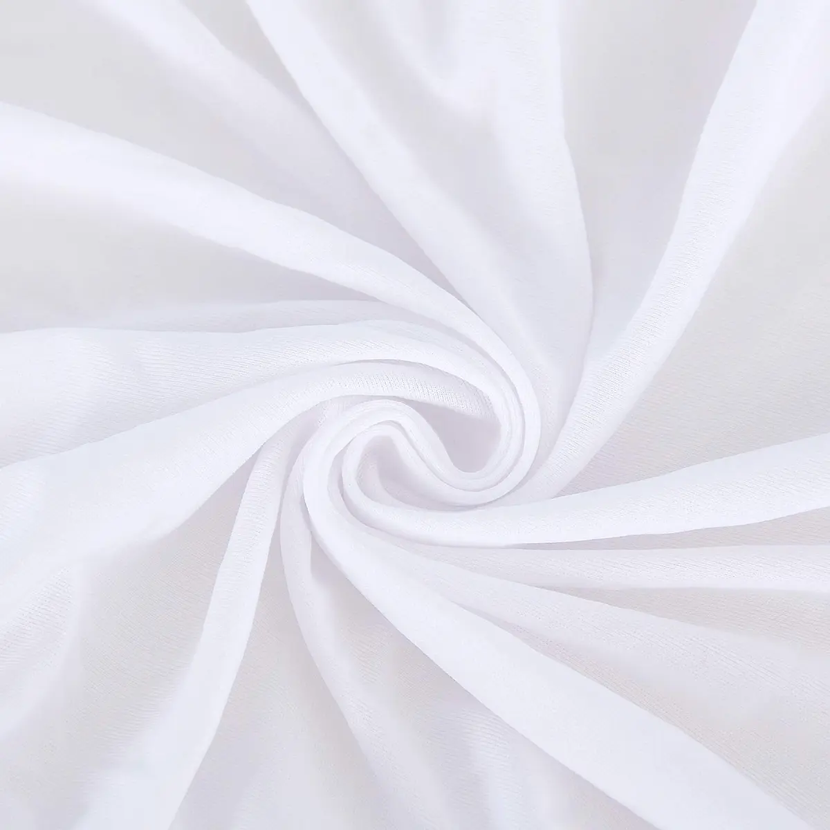 Moonsea King Size Box Spring Cover 203.2 cm (80") | White Elastic Fabric Wrap Around 4 Sides Bed Skirt - view 3