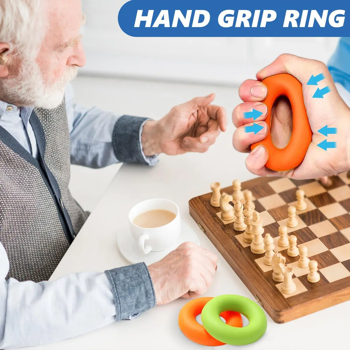 roygra Grip Strength Trainer (8 Pack) | Hand & Finger Exercise Devices for All Ages - view 4