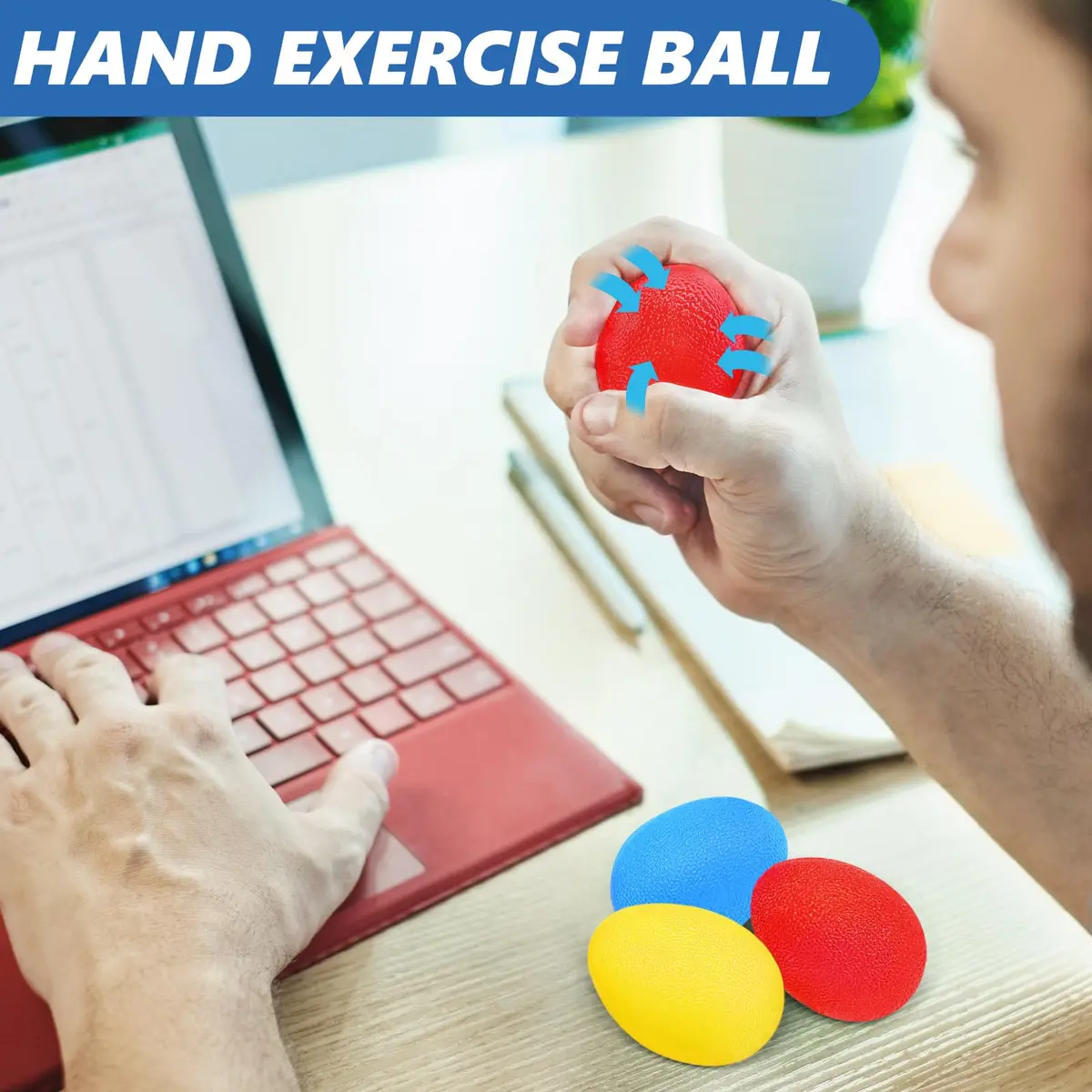 roygra Grip Strength Trainer (8 Pack) | Hand & Finger Exercise Devices for All Ages - view 3