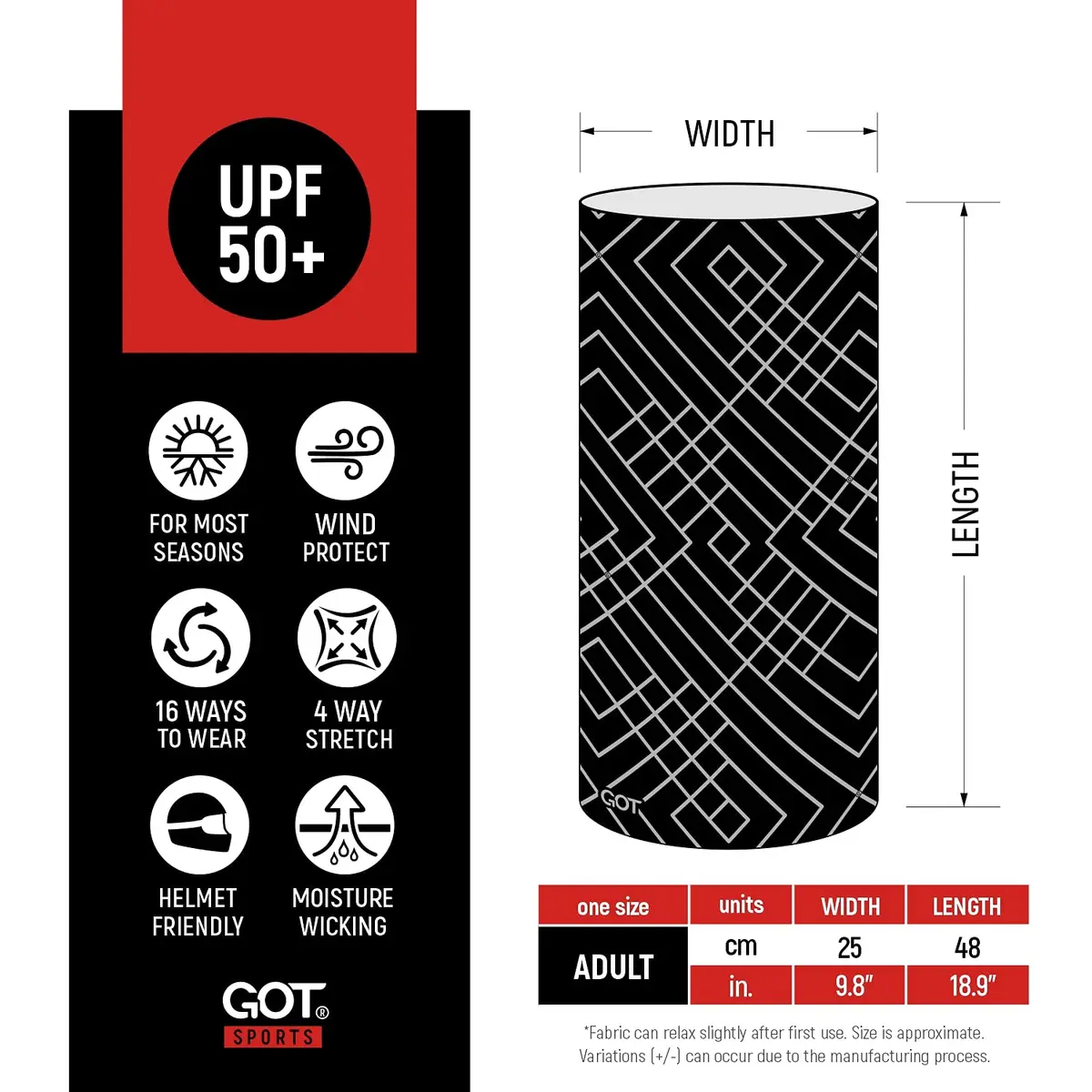 GOT Sports UPF 50+ Fishing Neck Gaiter - UV Face Mask Sun Protection (Blaze Orange) | Breathable, Lightweight, UV Shield - view 4