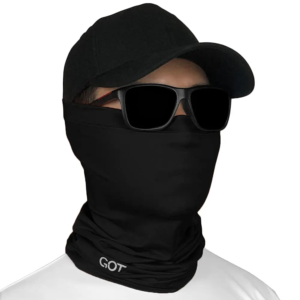GOT Sports UPF 50+ Fishing Neck Gaiter - UV Face Mask Sun Protection (Midnight Black) | Breathable, Lightweight & Versatile - main product image