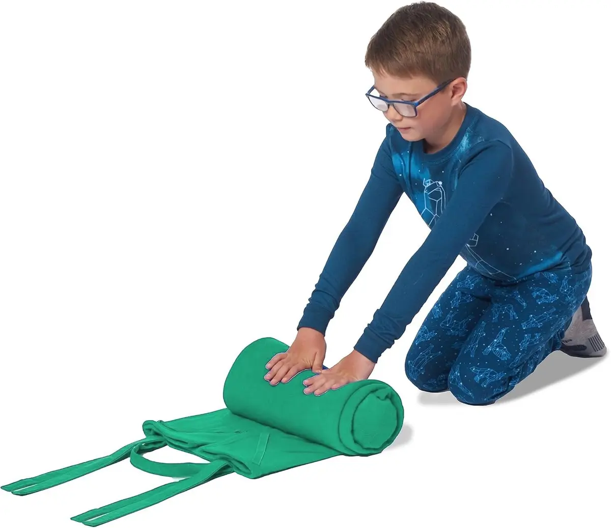 ROLLEE POLLEE Nap Sac Toddler Blanket with Pillow 127cm x 127cm | All Seasons Fleece - view 6