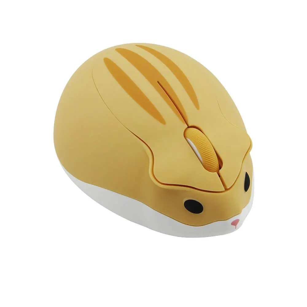 SHARE SUNSHINE 2.4GHz Wireless Hamster Mouse 1200DPI | Cute, No Noise, Portable, for PC & Mac (Yellow) - main product image