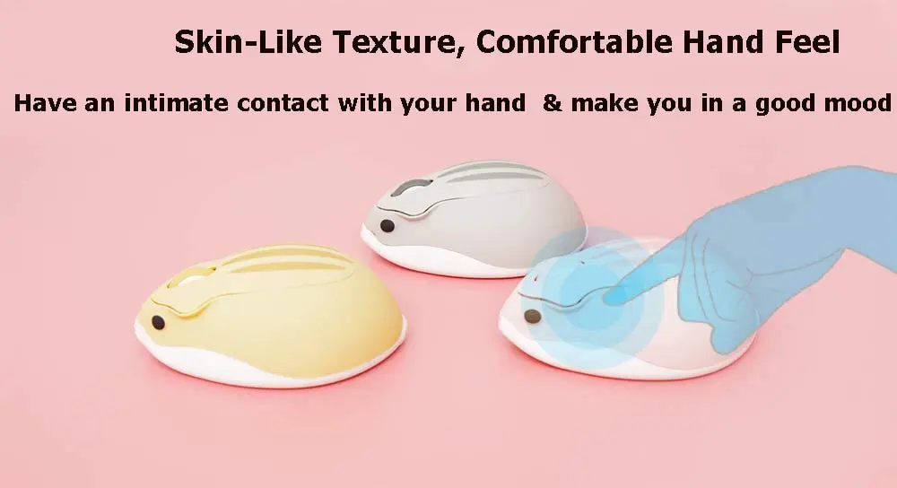 SHARE SUNSHINE 2.4GHz Wireless Hamster Mouse 1200DPI | Cute, No Noise, Portable, for PC & Mac (Yellow) - view 10