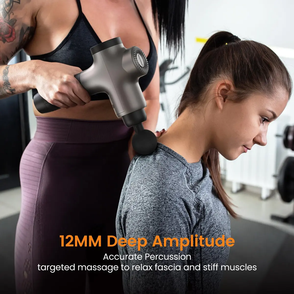 Mebak 3 Deep Tissue Massage Gun 12mm Amplitude | Professional Percussion Massager for Athletes & Pain Relief - view 4