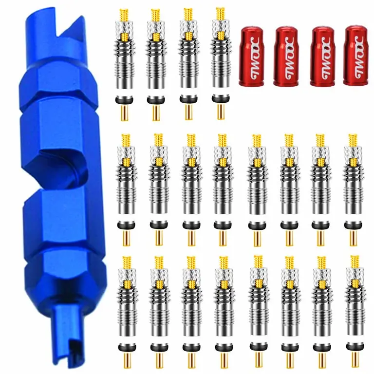 Aracey Presta Valve Core Kit 20 Pieces | Copper & Aluminum, Universal Fit, Easy Inflation - main product image