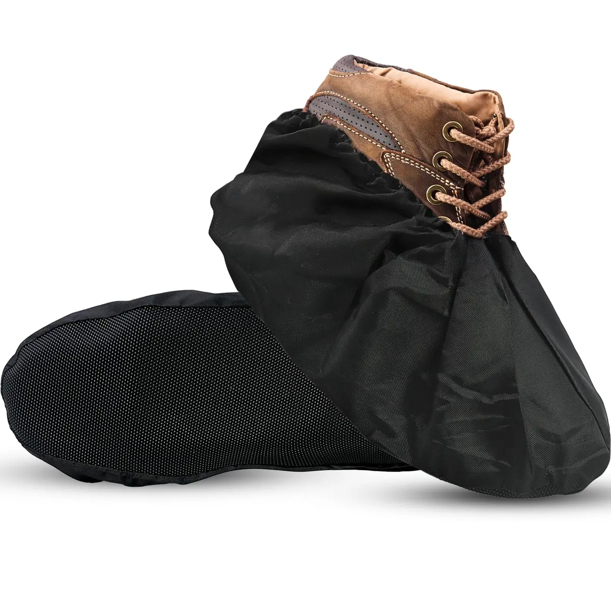 Blue Shoe Guys Reusable Waterproof Shoe Covers 4 Pack | Durable, Washable, Non-Slip for Men & Women (up to size 12) - main product image