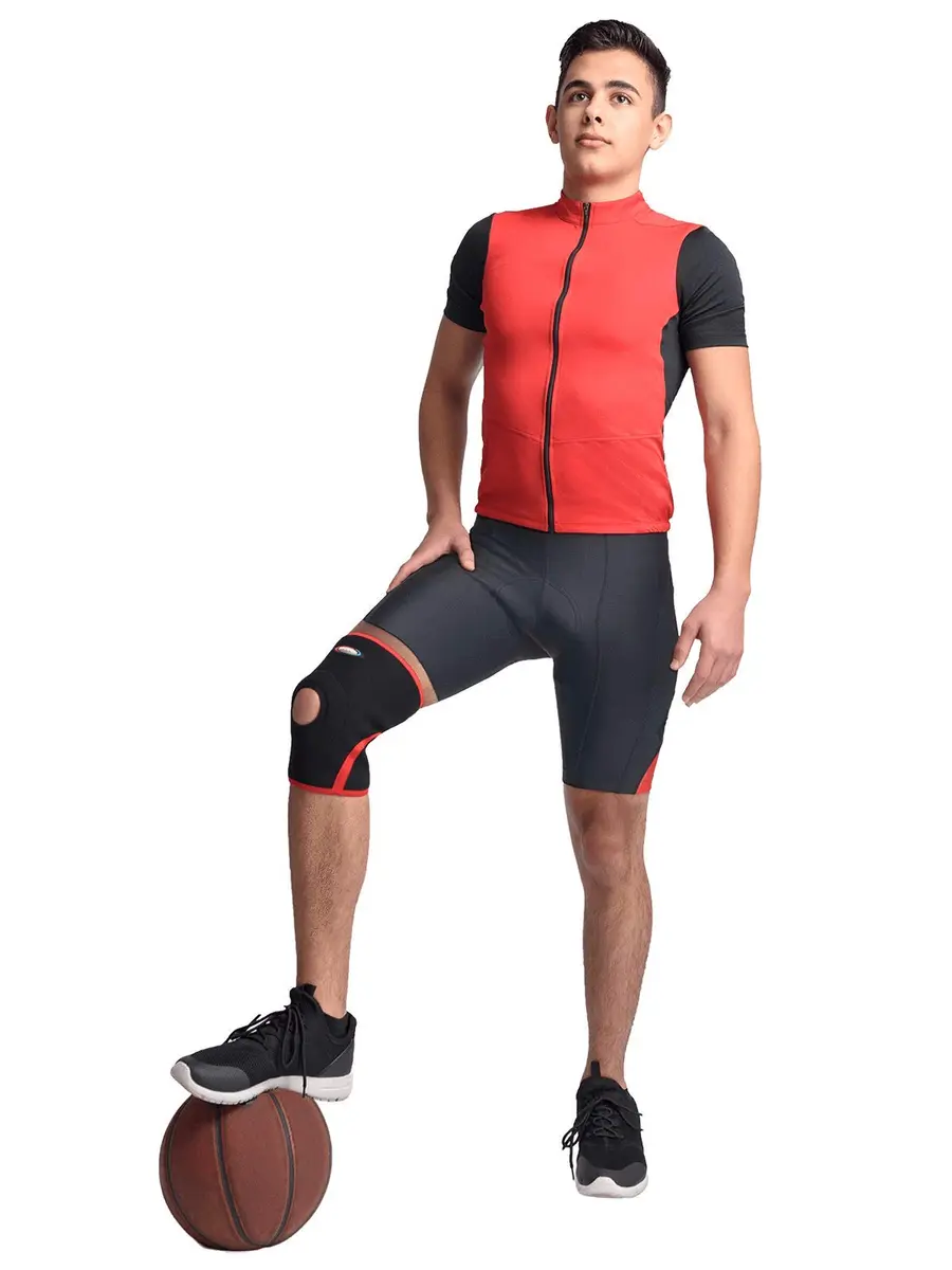 MAXAR Airprene Bio-Magnetic Knee Sleeve Compression Brace for Men & Women, Open Patella, Terry Cotton Lining, 8 Magnets | Support & Pain Relief - view 5