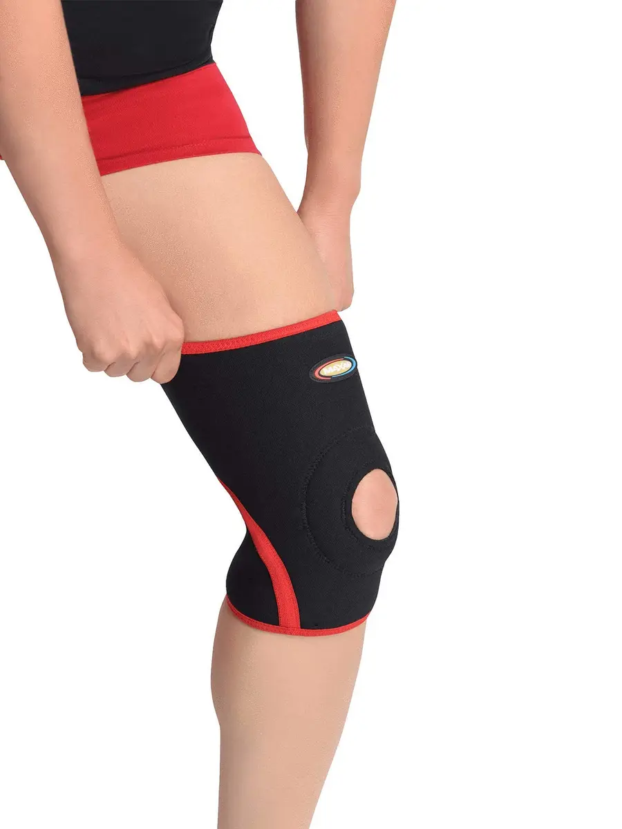 MAXAR Airprene Bio-Magnetic Knee Sleeve Compression Brace for Men & Women, Open Patella, Terry Cotton Lining, 8 Magnets | Support & Pain Relief - view 2