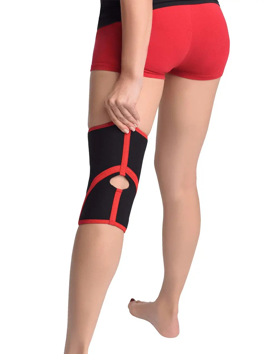 MAXAR Airprene Bio-Magnetic Knee Sleeve Compression Brace for Men & Women, Open Patella, Terry Cotton Lining, 8 Magnets | Support & Pain Relief - view 3