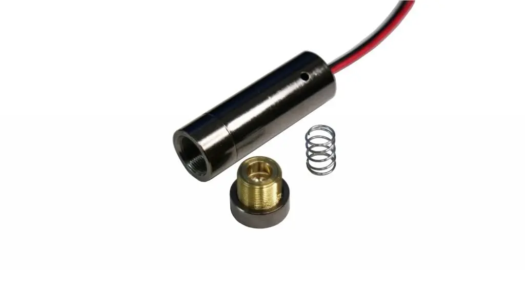 Qiaoba 405nm Violet Purple Diode Module with Brass Housing | Focusable Dot Laser - view 2