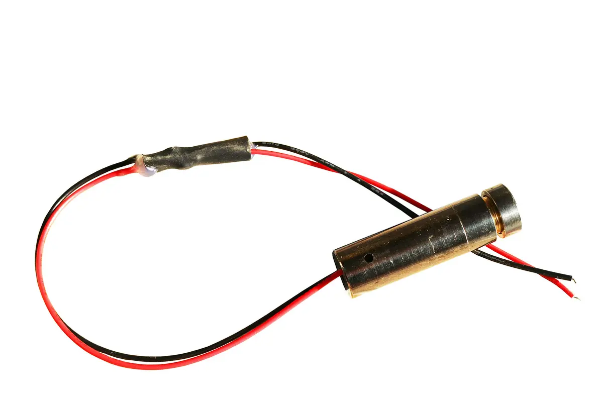 Qiaoba 405nm Violet Purple Diode Module with Brass Housing | Focusable Dot Laser - view 3