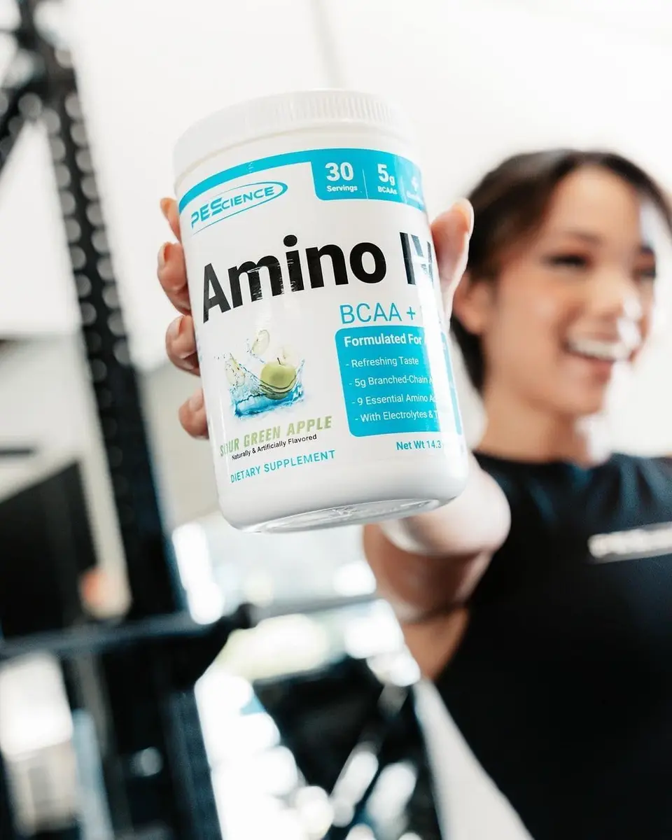 PEScience Amino IV BCAA & EAA Powder, Sour Green Apple, 30 Servings | High Leucine Content for Muscle Synthesis - view 6