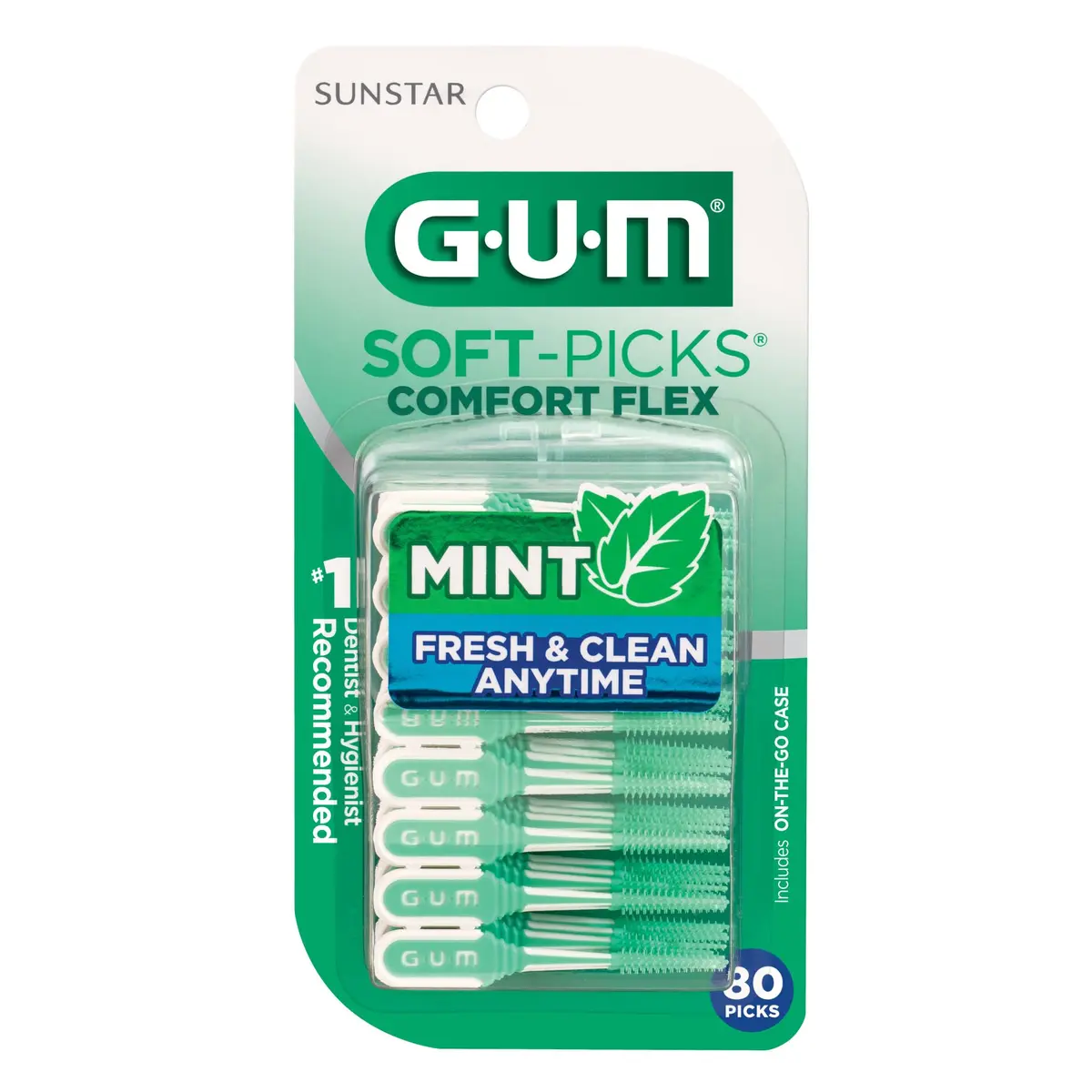 GUM Soft-Picks Comfort Flex Mint Interdental Picks 80 Count | Dentist Recommended for Oral Care - view 8